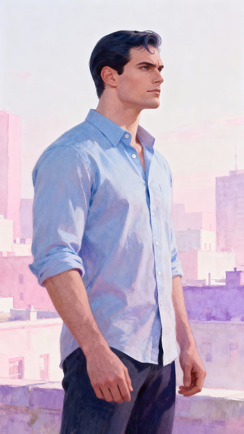 Clark Kent — Rooftop Dawn for & Android, man, portrait, cityscape HD phone wallpaper