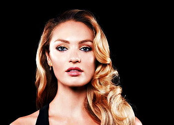Candice Swanepoel, black, model, blonde, face, girl, woman HD wallpaper