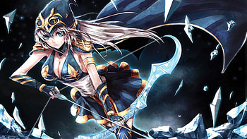 Ashe, League of Legends, Fan art , Stunning visuals HD wallpaper