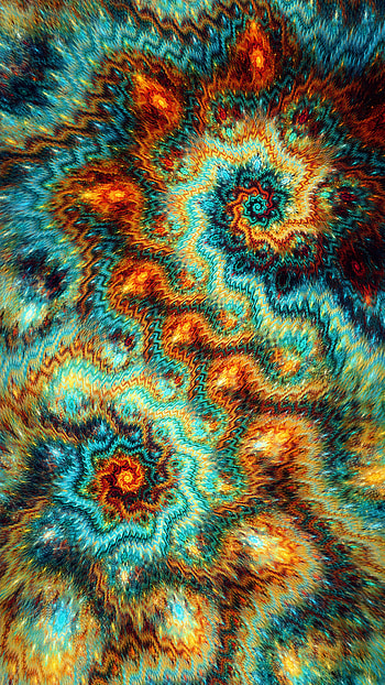 Abstract, Patterns, Multicolored, Motley, Fractal, Spiral, Spirals, Involute, Swirling HD phone wallpaper