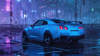 Nissan Gtr On The Streets, nissan, nissan-gtr, cars, artwork, art, digital-art, ai HD wallpaper