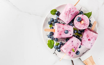 blueberry ice cream, sweets, mint, ice cream, berries, berry ice cream, blueberry HD wallpaper