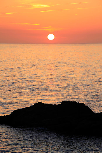 Nature, Sunset, Sun, Horizon, Lump HD phone wallpaper