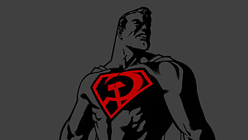 hammer & sickle hero, black, awesome, grey, fun, art, man, ussr, dark, nice, sickle, hero, red, cool, hammer, male HD wallpaper