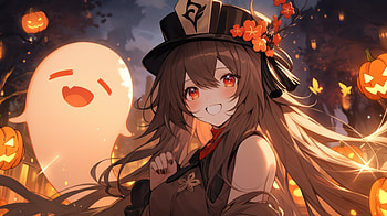 Anime Girl Halloween Style, halloween, Anime, girl, anime girl, anime halloween HD wallpaper