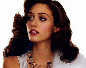 Emmy Rossum, jewels, classy, necklace, beautiful, actress HD wallpaper