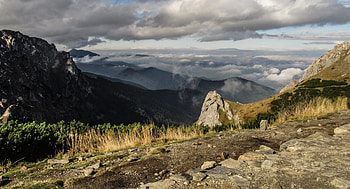Landscape, Nature, Stones, Sky, Mountains HD wallpaper