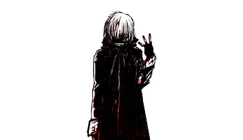 Minimal, dark, Ken Kaneki HD wallpaper