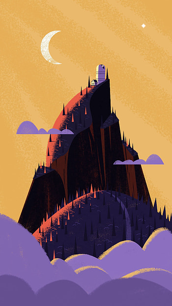 Landscape, Art, Mountain, Vertex, Top, Observatory HD phone wallpaper