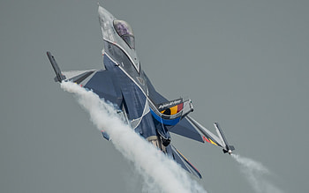 belgian f-16 plane weapon HD wallpaper