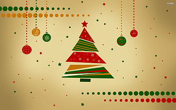 Retro Christmas Tree, Christmas, Retro, , Tree HD wallpaper