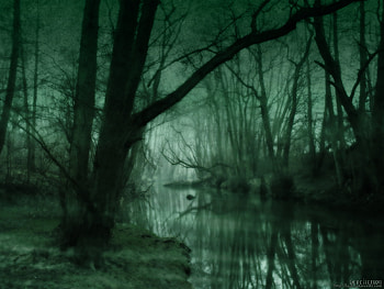 Landscape, Rivers, Trees, Art HD wallpaper