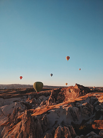 Nature, Mountains, Balloons, Flight, Turkey HD phone wallpaper