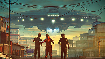 Go Home Ufos , artist, artwork, digital-art, artstation HD wallpaper