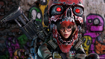 Cyberpunk Women, Women, model, Cyberpunk HD wallpaper