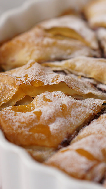Berry delight, Fruit and flaky pastry, Perfect combination, Summer sweetness HD phone wallpaper