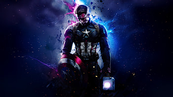 Retribution Captain America, captain-america, superheroes, artwork, digital-art, art, ai HD wallpaper