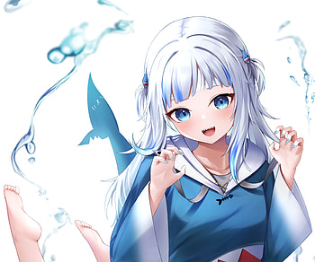 Gawr Gura, Anime, Virtual Youtuber, Hololive HD wallpaper