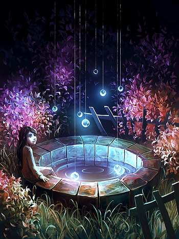 Art, Forest, Child, Fairy, Fabulous, Well HD phone wallpaper