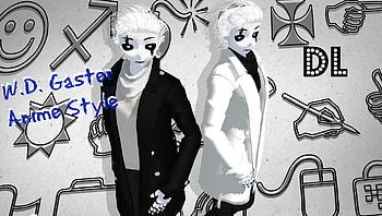 ... UNDERTALE MMD W.D. Gaster Anime Style DL by Foxvinny-art HD wallpaper
