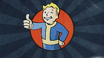 fallout vault boy blue u HD wallpaper
