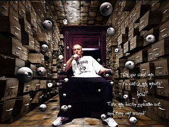 eminem, eyes, chair HD wallpaper