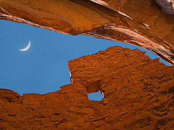 Palatki ruins, arizona, architecture, moon, palatki, ruins, wall, graph, usa HD wallpaper