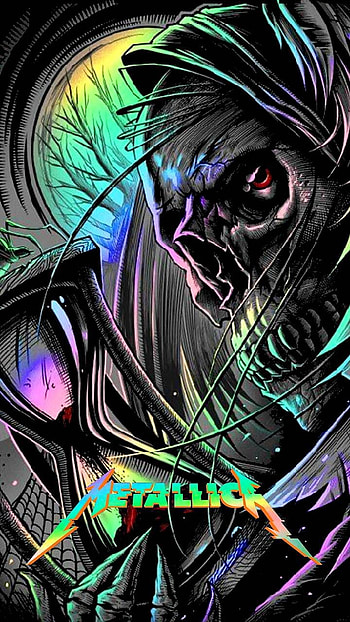 Metallica by Crooklynite - 10 now. Browse millions of popular band Wallpape. Metallica art, Rock band posters, Heavy metal art, Band Art HD phone wallpaper