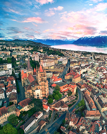 Cities, Mountains, Architecture, City, Building, Road HD phone wallpaper