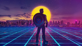 Captain America With Great Power, captain-america, superheroes, ai, artwork, digital-art HD wallpaper