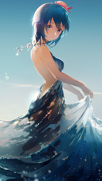 Dress of Water, dress, water, Anime, Original HD phone wallpaper