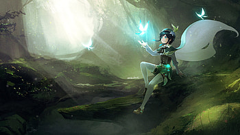 Venti Genshin Impact HD wallpaper