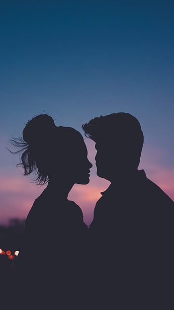 Silhouette evening, Sony Xperia X HD phone wallpaper
