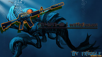 M4A1-S Water Demon Skin for CS:GO HD wallpaper