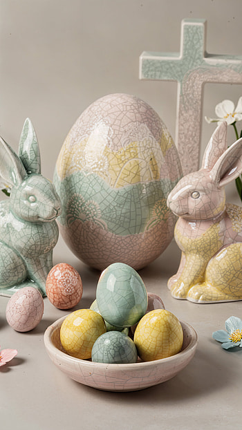 Pastel Easter Still Life — , Easter, easter egg, easter bunny HD phone wallpaper