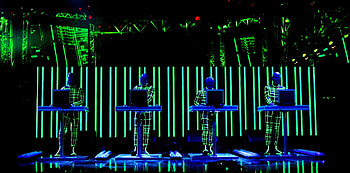 Kraftwerk music, Electro pioneers, Synthesizer sounds, Groundbreaking album covers HD wallpaper