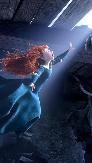 Fearless princess, Red-haired heroine, Adventure quest, Magical forest HD phone wallpaper