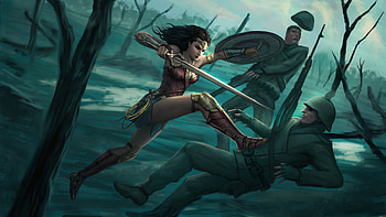 Wonderwoman Artwork, wonder-woman, artist, artwork, digital-art, deviantart HD wallpaper