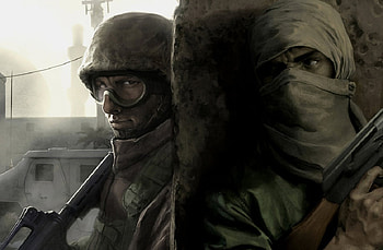 The Corner, guns, enemies, men, war HD wallpaper