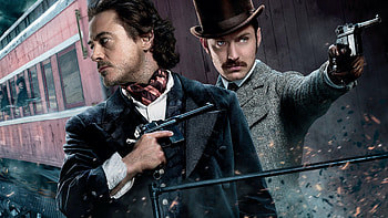 Jude Law, Watson, Sherlock Holmes, Game of Shadows HD wallpaper