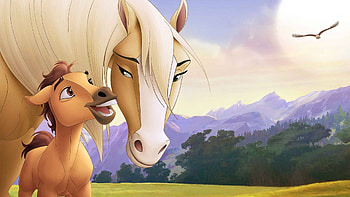 Small Spirit, eagle, cute, horse, movie, Spirit: Stallion of the Cimarron HD wallpaper