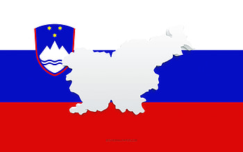 Slovenia map silhouette, Flag of Slovenia, silhouette on the flag, Slovenia, 3d Slovenia map silhouette, Slovenia flag, Slovenia 3d map HD wallpaper