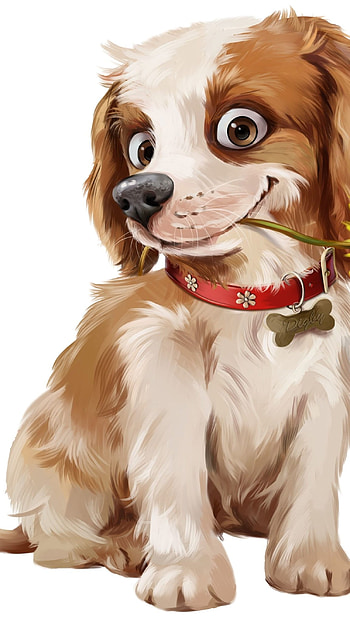 Cartoon Dog, Cute Cartoon HD phone wallpaper