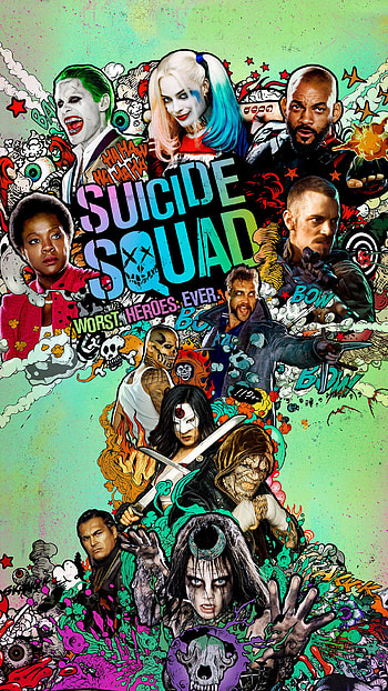 Main characters, Suicide Squad HD phone wallpaper
