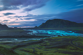 Landscape, Nature, Rivers, Mountains, Valley, Iceland HD wallpaper