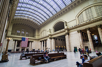 Union Station, Chicago architecture center, Buildings of Chicago HD wallpaper