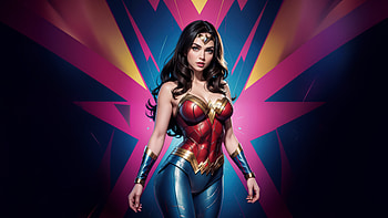 Wonder Woman Champion Of Peace And Power, wonder-woman, superheroes, artwork, digital-art, ai HD wallpaper
