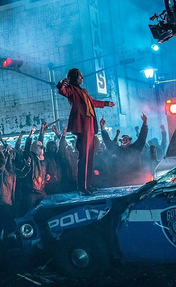 Joker, cars, movie, accident HD phone wallpaper