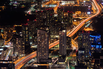 Cities, Building, Night City, Skyscrapers HD wallpaper
