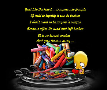 Broken Crayons, heartbreak, colours, crayons, sadness, emotions HD wallpaper